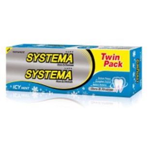 Systema Icy Mint Toothpaste 160g.Pack 2 ซิสเท็มมายาสีฟันไอซี่มิ้นท์ 160 กรัมแพค 2 ผลิตภัณฑ์ดูแลช่องปาก