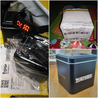 SKMEI กล่องโลหะ เก็บนาฬิกาข้อมือ กล่องของขวัญ 06 box SKMEI LOGO BOX06 watch BOX Gift Box Package