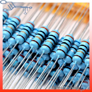 Resistor 1/4W 1%  ฟิล์มคาร์บอน สีฟ้า คุณภาพดี (10 Pcs./Pack.)