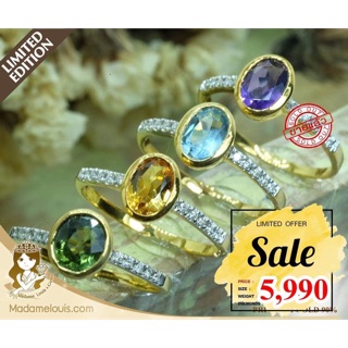 [ผ่อน 0% นาน10เดือน]MD GEMS แหวนเพชรแท้ น้ำ98 ทองแท้ มีใบรับประกัน ส่งฟรี!