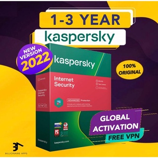 Kaspersky Internet Security 2 - ORIGINAL Antivirus ซอฟต์แวร์ป้องกันความปลอดภัย