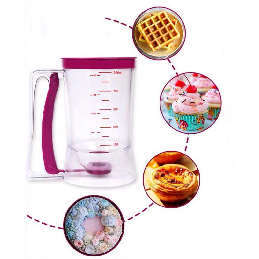 กระบอกหยอดแป้ง โถหยอดแป้งทำขนม 1 L สินค้าสวยมาใหม่ พร้อมส่ง รับชำระเงินปลายทาง