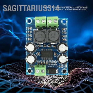 Sagittarius314 บอร์ดโมดูลขยายเสียงดิจิทัล ขนาดเล็ก Tpa3118 60W Dc10-24V