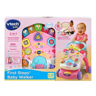 [ใช้ 2 โค้ดลดเพิ่ม] Vtech รถหัดเดิน First Steps Baby Walker Pink รถหัดเดินเด็ก รถเด็กหัดเดิน รถหัดเดิน รถกลมเด็กรถหัดเดิน