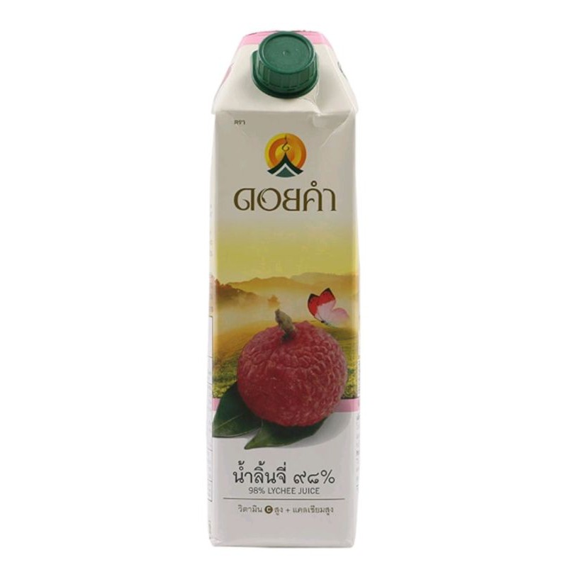 Work From Home PROMOTION ส่งฟรีน้ำลิ้นจี่ดอยคำ Doikham Lychee Juice 1000ml  เก็บเงินปลายทาง