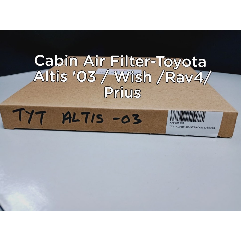 CABIN AIR FILTER- TOYOTA ALTIS03/ WISH/ RAV4/ PRIUS