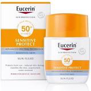 ใหม่**Eucerin Sun Fluid Mattifying Face SPF 50+ 50 ml. - ผลิตภัณฑ์กันแดดสำหรับผิวหน้า สำหรับผิวบอบบางแพ้ง่าย