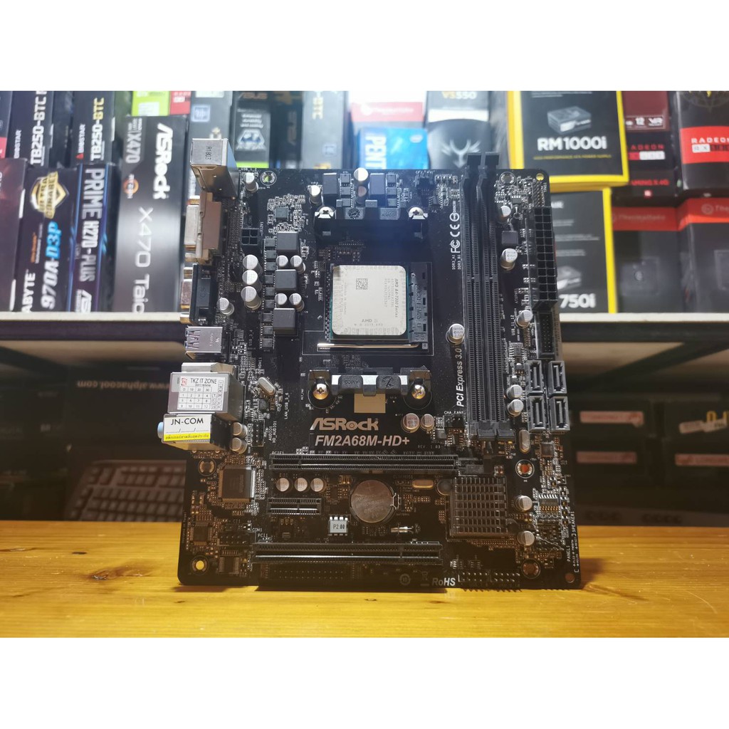 เมนบอร์ด(mainboard) asrock FM2A68M-HD (socket FM2+) | Shopee Thailand