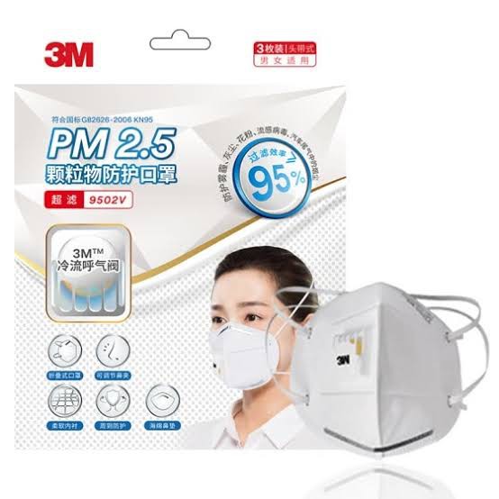 หน้ากากอนามัย N95 3M กัน PM2.5 รุ่น 9501 Mask N95 3m PM2.5
