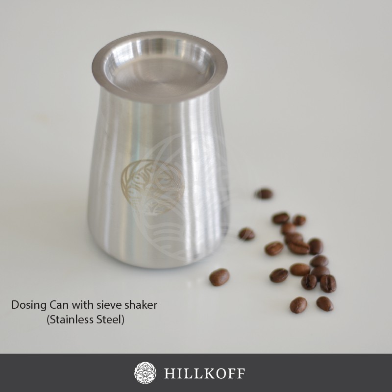 Hillkoff : Dosing Can with sieve shaker กระบอกตวงกาแฟพร้อมตะแกรงร่อนผงละเอียด