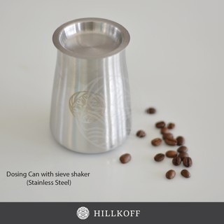 Hillkoff : Dosing Can with sieve shaker กระบอกตวงกาแฟพร้อมตะแกรงร่อนผงละเอียด