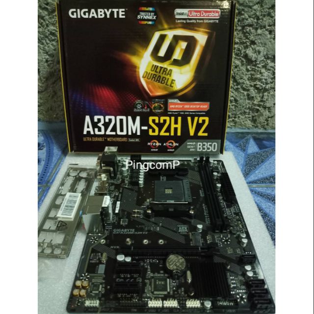 Mainboard ( เมนบอร์ด ) Gigabyte A320M-S2H V2