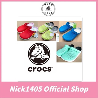 ❤️Nick1405❤️Crocsรองเท้าแตะสไตล์ใหม่ LiteRide Clog หิ้วนอก ถูกกว่าshop รองเท้าชายหาดรองเท้าแตะเย็น ล่าสุด