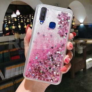 เคส VIVO Y11 Y12i Bling Liquid Quicksand Glitter ฝาหลังซิลิโคนใส