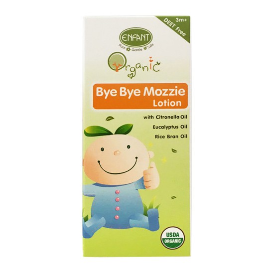 แบรนด์แท้ถูกกว่า Enfant Organic โลชั่นทากันยุงเด็ก Enfant organic Bye Bye mozzie lotion