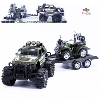 ProudNada Toys ของเล่นเด็ก รถทหารฝาครอบ รถล้อโต(มี 4 แบบให้เลือก) ARMY MILITARY WAR OF TIME