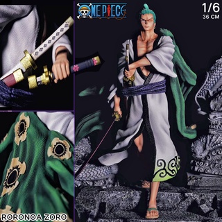 Cola Studio One Piece วันพีซ เต็มพิกัดสลัดจอมลุย วันพีช Roronoa Zoro Wano โรโรโนอา โซโร นักล่าโจรสลัด Figure มังงะ โมเดล