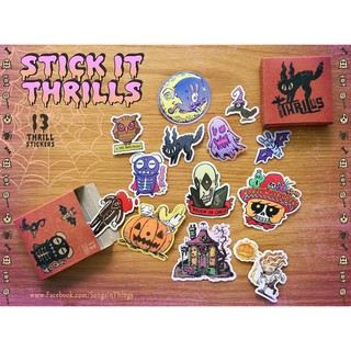 Stick it thrills sticker set (เซ็ตสติ้กเกอร์กันน้ำ) ออกแบบโดย ทรงศีล ทิวสมบุญ (SongsinThings)