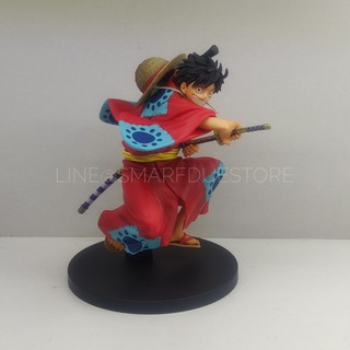 โมเดลฟิกเกอร์ King of art-ONEPIECE FIGURE โมเดลวันพีชของเเท้ ลูฟี่  LUFFY งานญี่ปุ่นเเท้