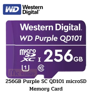 256GB Western Digital WD Purple SC QD101 microSD Memory Card (WDD256G1P0C) ประกัน 3 ปี -ของแท้