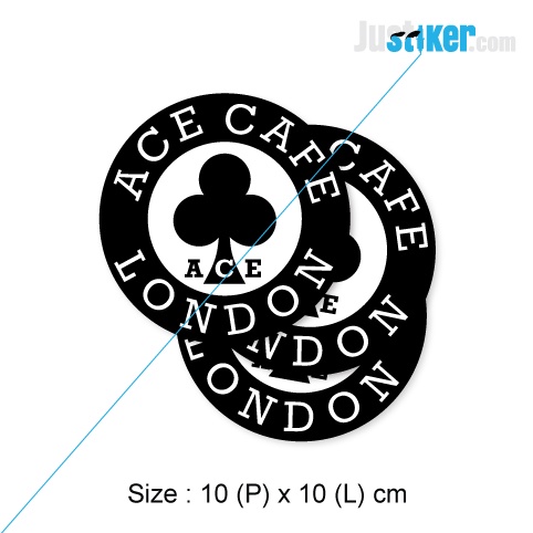สติ๊กเกอร์ทรงกลม Ace Cafe London สติ๊กเกอร์โลโก้ Ace Cafe London