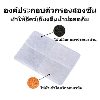 (เกรดA วัสดุคุณภาพสูง) น้ำพุแมว น้ำพุสัตว์เลี้ยง ถังน้ำสัตว์เลี้ยง ถังให้น้ำสัตว์เลี้ยง แบบไฟฟ้าน้ำพุแมวเสียวมี