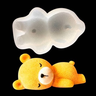 Little bear silicone mold ซิลิโคนบล็อครูปหมี 5 มิติ พิมพ์ขนม พิมพ์วุ้น พุดดิ้งเจล