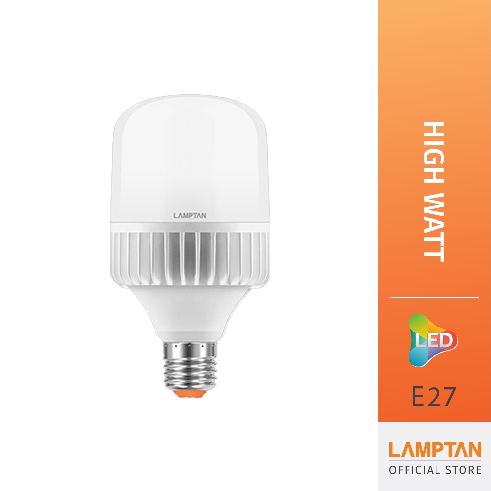 【ลดล้างสต็อก】LAMPTAN หลอดไฟ LED High Watt แสงขาว ขั้ว E27 แลมป์ตั้น