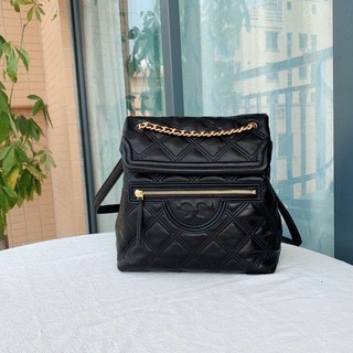 Tory Burch New กระเป๋าเป้สะพายหลังผ้าขนแกะ