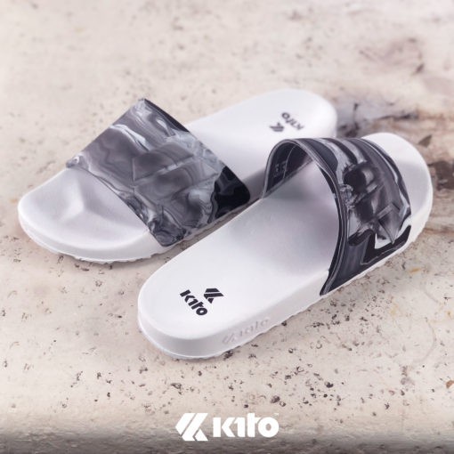 Kito [Ah80 รองเท้าแตะแบบสวม Size 37-43 ถูกสุดในไทย] หรูลายหนังเทียมชายหญิง PU Leather style EVA Sand