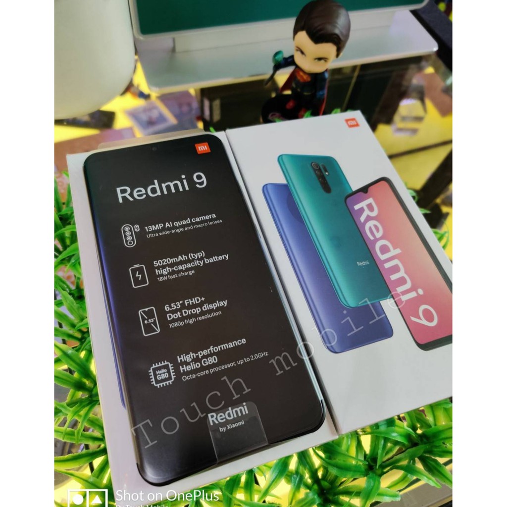 Xiaomi โทรศัพท์มือถือ รุ่น Redmi 9  Rom 64/Ram 4 แบตเตอรี่ 5,020 mAh