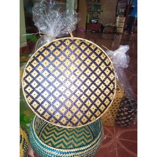 wall decrelation Thai style by bamboo wood  กระด้ง ประดับผนัง ขนาด เส้นผ่าศูนย์กลาง 35 ซม. w. 35 cm.