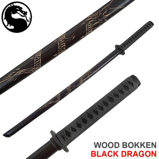 JAPAN ดาบไม้ ซามูไร Bokken ดาบไม้ ลายมังกร เคนโด้ Kendo ดาบเคนโด้ ดาบญี่ปุ่น Wooden Sword Samurai Katana Yakuza ยากูซ่า