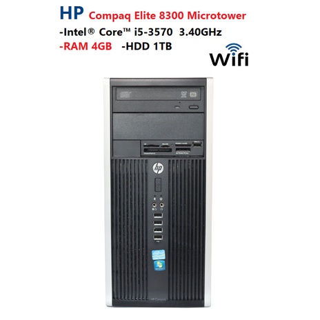HP Compaq Elite 8300 Microtower -Intel® Core™ i5-3570  3.40GHz -RAM 4GB -HDD 1TB -Wi-Fi
