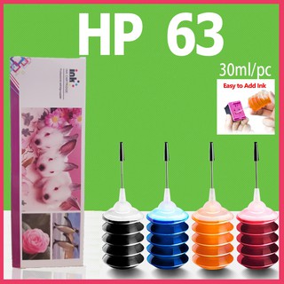 HP 63 หมึก HP 63XL หมึก HP63XL 30ml หมึกเติมหมึกเติมสำหรับ 1110 1111 1112 2130 2131 2132 2134 2136  3630 4510 4520