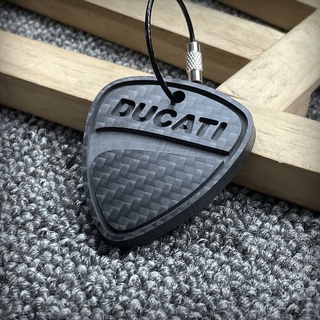 Motorcycle Ducati Devil 696 796 821 848 959 Carbon Fiber Key Buckle Pendants