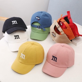 Summer Kids Boys Girls Letter "M" Caps Hats Adjustable Baseball caps Childrens Sun Hat