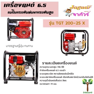 เครื่องยนต์ 6.5 เเรง ชนปั๊มพ่นยาแรงดันสูง จากัวร์ JAGUAR