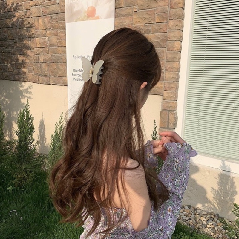 WFH • กิ๊บหนีบผมลายผีเสื้อ เนื้อใส เนื้อแมตใส มี 6 สี - รูปที่ 7