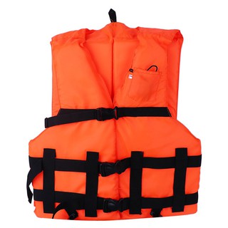 เสื้อชูชีพพร้อมสายรัดขา V-CARE สีส้ม LIFE JACKET V-CARE ORANGE