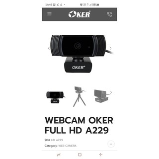 Webcam OKER รุ่น A455 กล้อง เว็บแคม