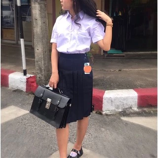 🔥ส่งไว!! กระเป๋าถือนักเรียน หนังอย่างดี (ราคาถูก) กระเป๋านักเรียนแบบถือ กระเป๋าถือนักเรียน