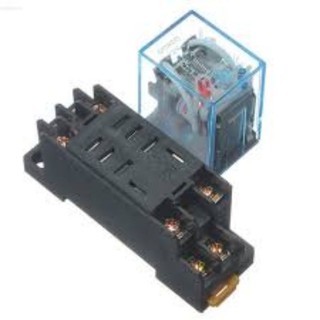 LY2N-J รีเลย์ 12VDC 24VDC 24VAC 110VAC 220VAC พร้อม socket กระแส 10A 250VAC