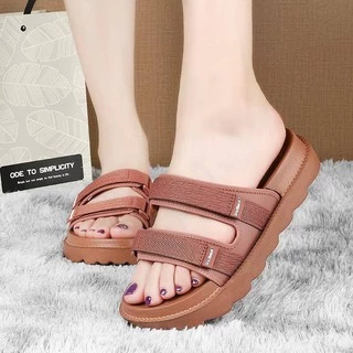 (พร้อมส่งจากไทย) แตะสวม​ Brazilan:KT ปรับสายได้ พื้นสูง นุ่ม //ไซส์ปกติ