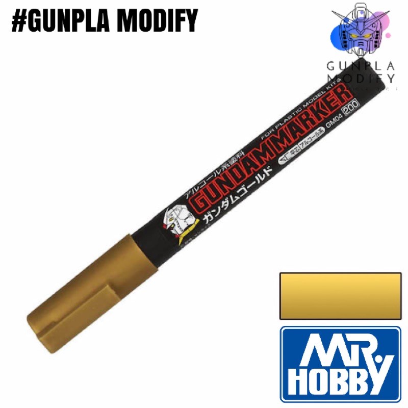MR.HOBBY Gundam Marker GM04 Gold กันดั้มมาร์คเกอร์ สีทอง ปากกาสำหรับงานโมเดล