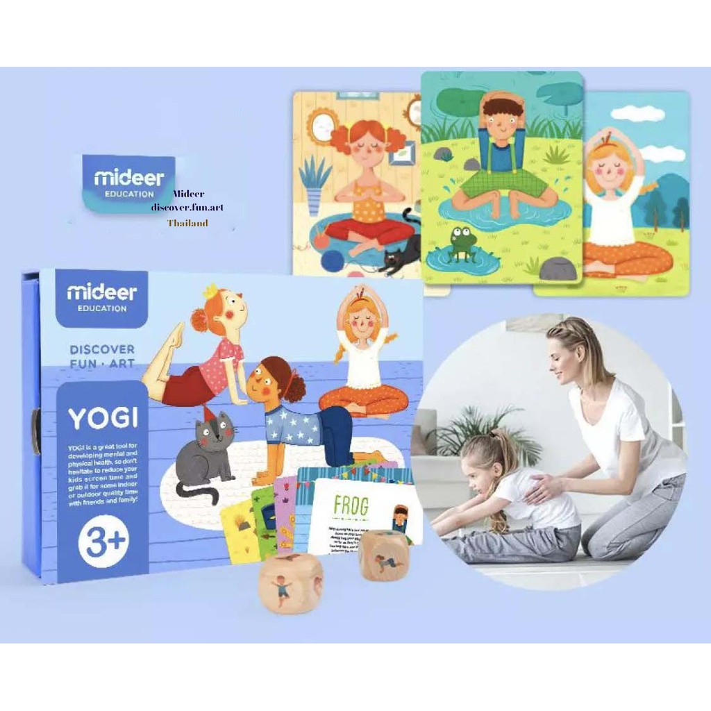 แฟลชการ์ดโยคี ท่าออกกำลังกายโยคะ Yogi Card MD2034 Mideer 3+ มิเดียร์
