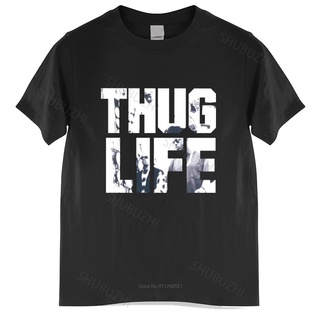 ถูกสุดๆใหม่ เสื้อยืด ผ้าฝ้าย แขนสั้น พิมพ์ลายอัลบั้ม THUG LIFE TUPAC SHAKUR SAKUR 2PAC หรูหรา พลัสไซซ์ สําหรับผู้ชาย