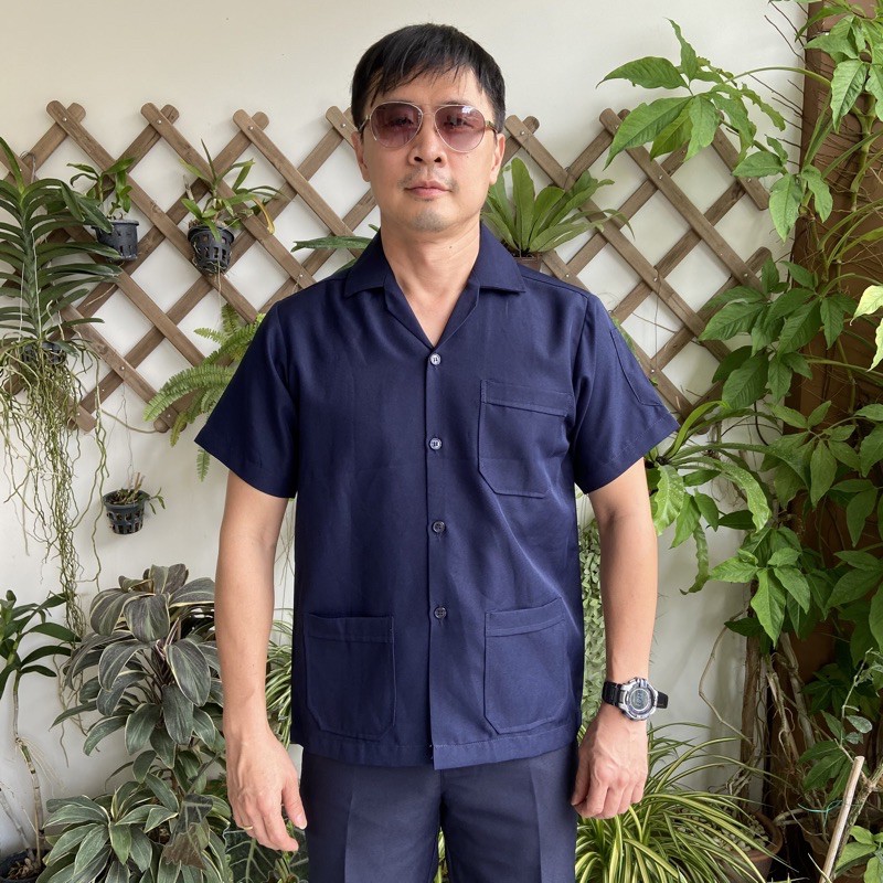 👕 เสื้อช่าง แบบ 3 กระเป๋า ผ้าโซล่อน 🛠 ไม่ยับ แห้งเร็ว