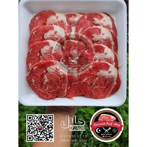 250กรัม เนื้อสไลด์สามชั้นสไลด์