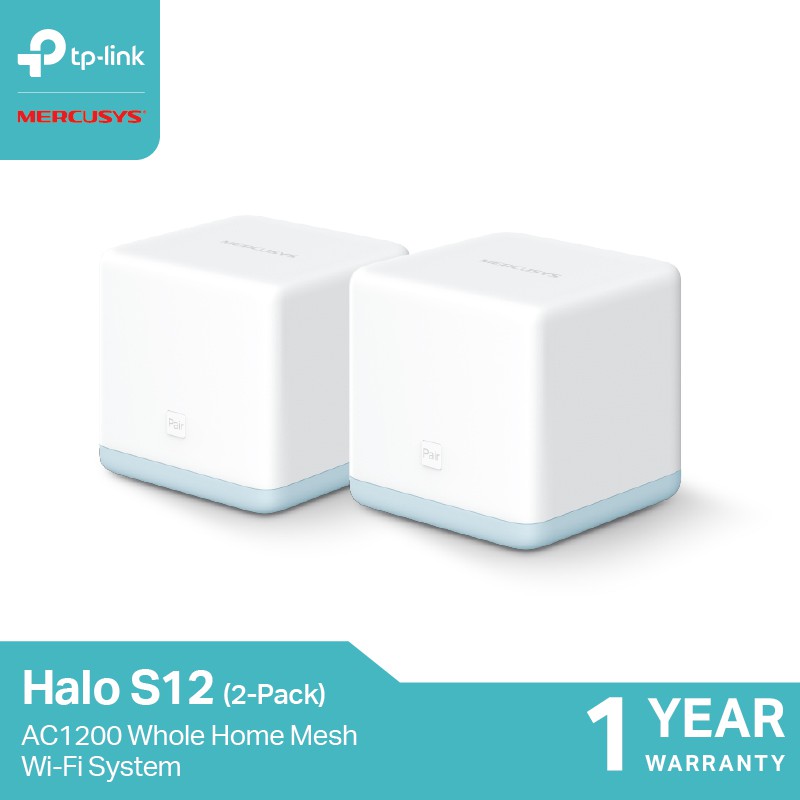 ลดราคา Mercusys Halo S12 (Pack-2) Mesh WiFi สุดคุ้ม ในราคาประหยัด ขยายสัญญาณให้ทั่วบ้าน #ค้นหาเพิ่มเติม ไฟอัจฉริยะ USB Adapter อุปกรณ์รับสัญญาณ หลอดไฟ Smart